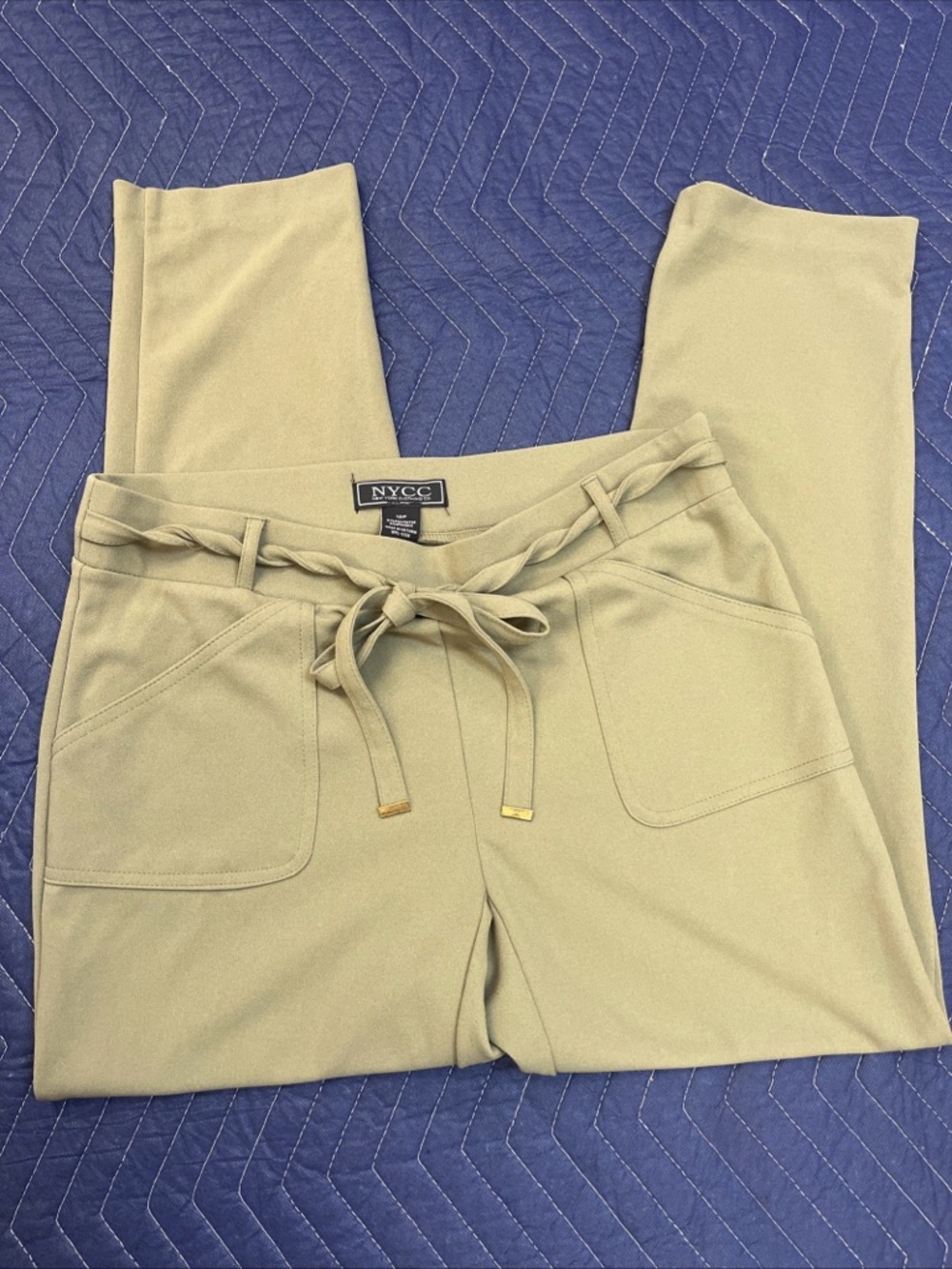 New York Clothing Co. women’s pants size 12P Olive Green Color